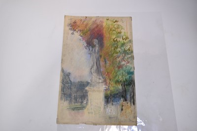 Lot 1118 - Joseph Plaskett (1918-2014) group of eight pastels on paper, studies of French Sculpture, mostly signed and dated '55, approximately 48cm x 32cm (8)