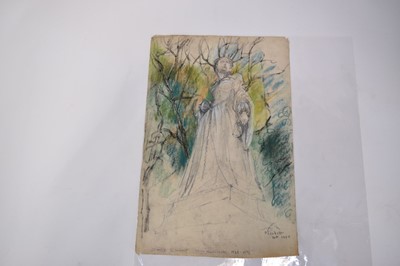 Lot 1118 - Joseph Plaskett (1918-2014) group of eight pastels on paper, studies of French Sculpture, mostly signed and dated '55, approximately 48cm x 32cm (8)