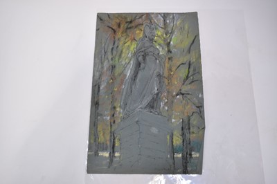 Lot 1118 - Joseph Plaskett (1918-2014) group of eight pastels on paper, studies of French Sculpture, mostly signed and dated '55, approximately 48cm x 32cm (8)