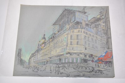 Lot 1130 - Joseph Plaskett (1918-2014) group of seven pastels on paper, assorted subjects, signed, approximately 54cm x 74cm and smaller
