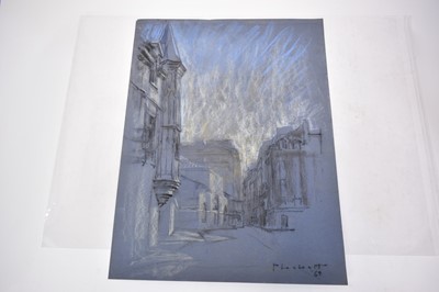 Lot 1130 - Joseph Plaskett (1918-2014) group of seven pastels on paper, assorted subjects, signed, approximately 54cm x 74cm and smaller