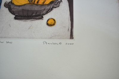 Lot 1134 - Joseph Plaskett (1918-2014) signed etching - The Blue Vase, dated 2000, III/X, 25cm x 19cm, unframed