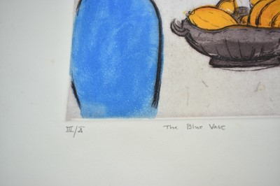Lot 1134 - Joseph Plaskett (1918-2014) signed etching - The Blue Vase, dated 2000, III/X, 25cm x 19cm, unframed