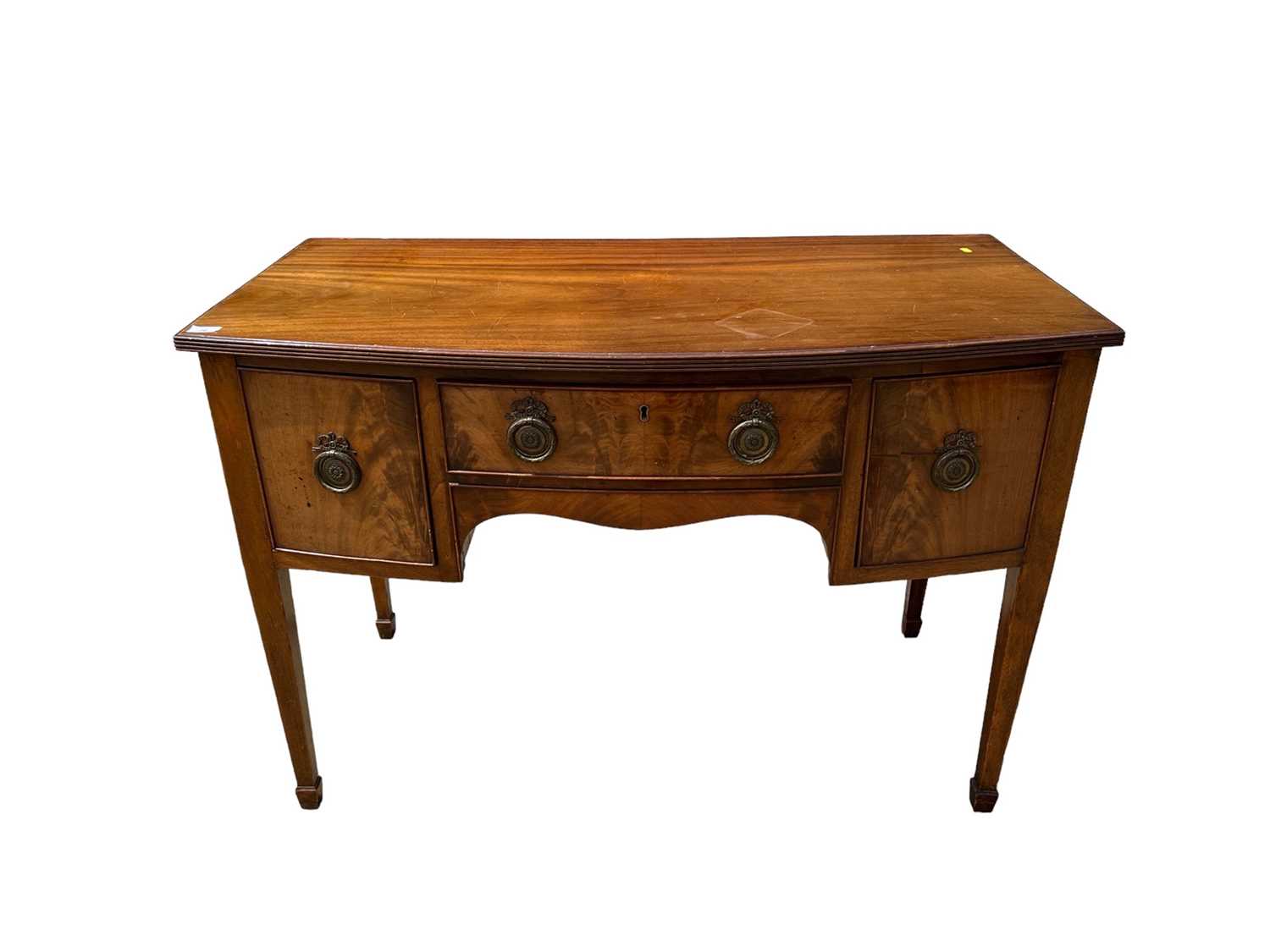 Lot 20 - Early 20th century mahogany side board, 120w x 60d x 83h
