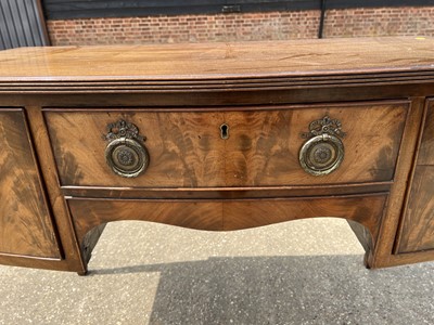 Lot 20 - Early 20th century mahogany side board, 120w x 60d x 83h