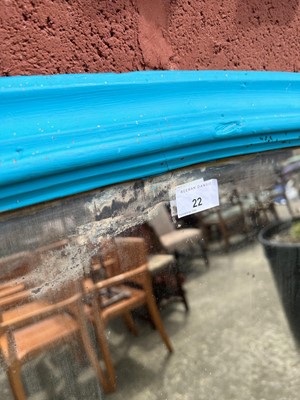 Lot 22 - Victorian painted overmantel mirror, 131 x 112cm, together with a picture frame
