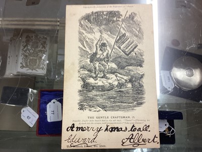 Lot 45 - Edward & Albert card