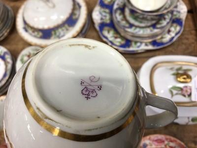 Lot 35 - 19th century Crown Derby tea set decorated with gilt swags