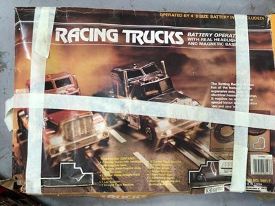 Lot 46 - Two 1980's slot car sets together with a scalextric set (3)