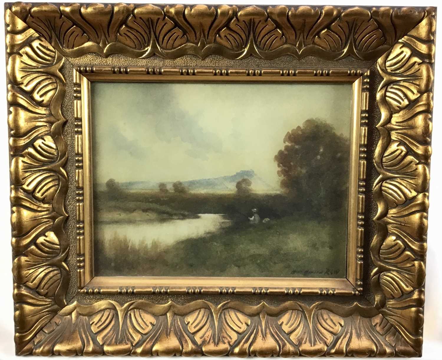 Lot 26 - Hans Hansen (1853-1947) watercolour, landscape
