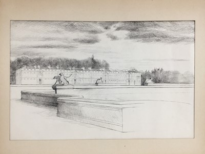 Lot 84 - David Hill (1914-1977), pen and wash 'Peniche 1959' 25 x 34cm, together with other works depicting Pencihe and various other landscape studies in a variety of media (37)