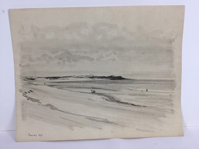 Lot 84 - David Hill (1914-1977), pen and wash 'Peniche 1959' 25 x 34cm, together with other works depicting Pencihe and various other landscape studies in a variety of media (37)
