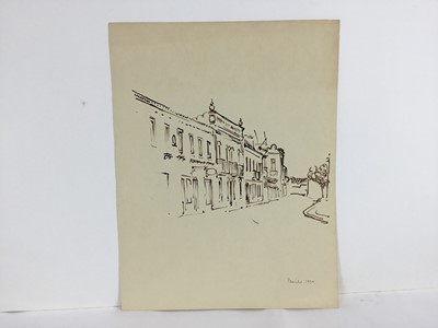 Lot 84 - David Hill (1914-1977), pen and wash 'Peniche 1959' 25 x 34cm, together with other works depicting Pencihe and various other landscape studies in a variety of media (37)