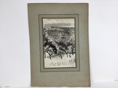 Lot 84 - David Hill (1914-1977), pen and wash 'Peniche 1959' 25 x 34cm, together with other works depicting Pencihe and various other landscape studies in a variety of media (37)