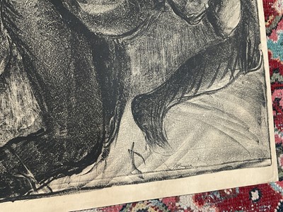 Lot 74 - Gerald Spencer Pryse (1882-1956) black and white lithograph, Scenes of the Empire series - Hauling timber, signed, image 89 x 125cm. NB - Produced for the 1924 British Empire Exhibition, this is a...