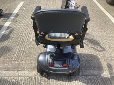 Lot 9 - Kymco Mini S ForU mobility scooter (no charger) includes keys together with a Aidapt Wheelchair