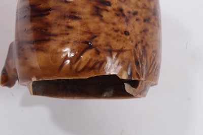 Lot 43 - Rye pottery treacle-glazed Sussex pig
