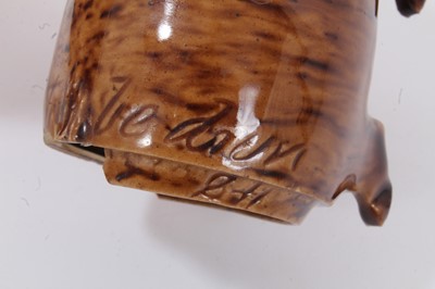Lot 43 - Rye pottery treacle-glazed Sussex pig