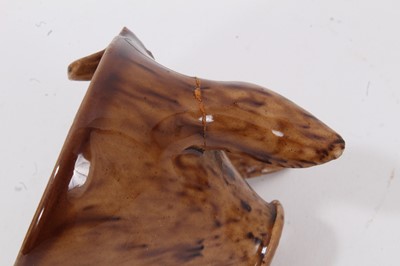 Lot 43 - Rye pottery treacle-glazed Sussex pig