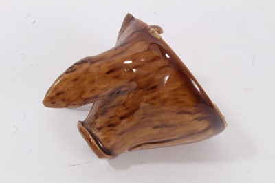 Lot 43 - Rye pottery treacle-glazed Sussex pig