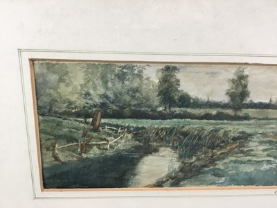 Lot 62 - Edmund Morison Wimperis, 1835-1900. Watercolour, river landscape with trees. Signed and numbered “No 2” verso of picture. Framed and mounted. Overall including frame 24.5x36cm