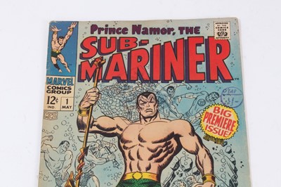 Lot 9 - Marvel Comics Prince Namor, The Sub Mariner #1 (1968). First solo appearance and origin story, priced 12 cents. (1)
