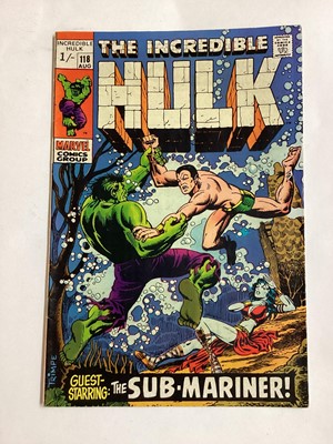 Lot 41 - Marvel Comics The Incredible Hulk (1970's - 1990's). Group of Incredible Hulk to include issue #118, 128, 200 and 393 the 30th anniversary special. English and American price varients. Approximatel...