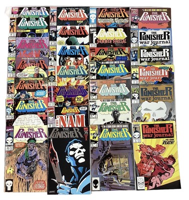 Lot 63 - Marvel Comics The Punisher #1 (1986). 1 in a four issue limited series, to include an incomplete run from issue 1 - 50 (1987 - 1991). Together with The Punisher #75 (1993) and others.