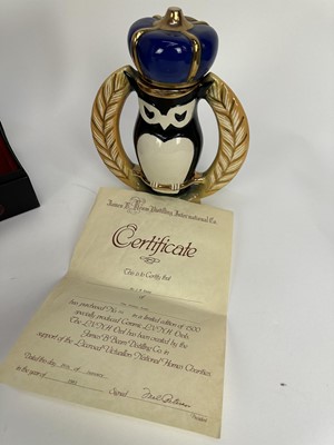 Lot 46 - Group of whisky to include, Ballantine's Gold Seal 12 years old, boxed, Famous Grouse Wade Highland Decanter, Dimple 15 years old, boxed, Beswick Beneagles decanter (empty), Montague's boxed set of...