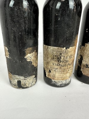 Lot 51 - Port - five bottles, Taylor's 1970, bottled 1972, owc