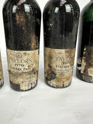 Lot 51 - Port - five bottles, Taylor's 1970, bottled 1972, owc