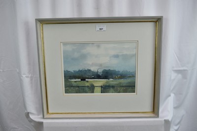 Lot 827 - *Charles Bartlett (1921-2014) watercolour - 'Evening', signed, 21cm x 29.5cm, in glazed frame