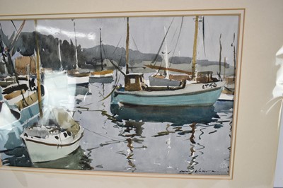 Lot 871 - *Edward Wesson (1910-1983) watercolour, Woodbridge, Suffolk, signed, 31cm x 49cm, mounted