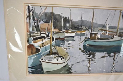 Lot 871 - *Edward Wesson (1910-1983) watercolour, Woodbridge, Suffolk, signed, 31cm x 49cm, mounted