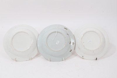 Lot 97 - A pair of unusual English porcelain small bowls, painted in Chinese style, circa 1800, and the Chinese Export original