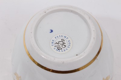 Lot 38 - A Flight Worcester blue and gilt decorated sucrier and cover, circa 1790