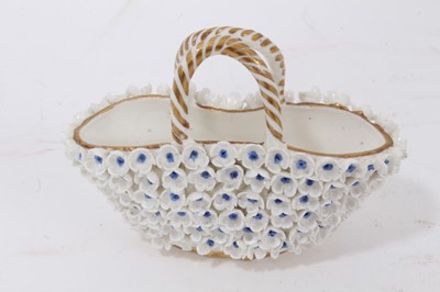 Lot 85 - Two English porcelain miniature baskets, circa 1825