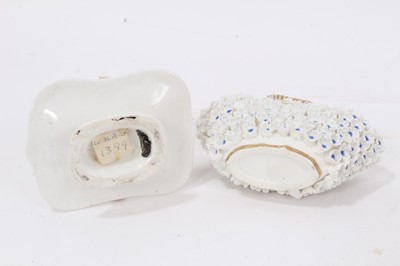 Lot 85 - Two English porcelain miniature baskets, circa 1825