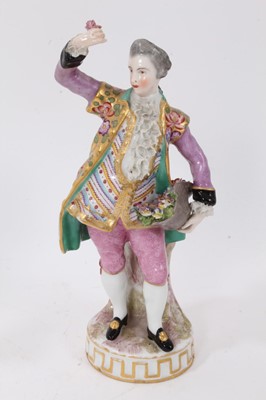 Lot 62 - A pair of German porcelain figures