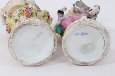 Lot 62 - A pair of German porcelain figures