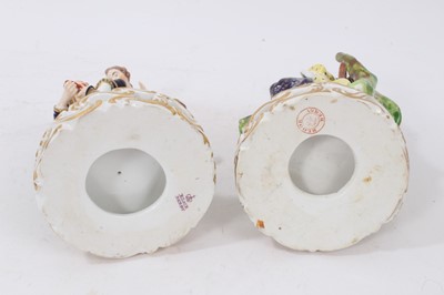 Lot 31 - A pair of Bloor Derby groups The Shoe Black and The Hairdresser, circa 1825