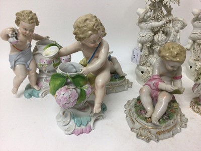 Lot 11 - Group of continental figures, including Dresden and Capodimonte (8)