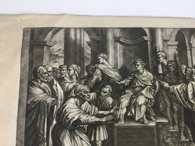 Lot 1 - After Raphael mezzotint - Elymas the Sorcerer published John Bowles