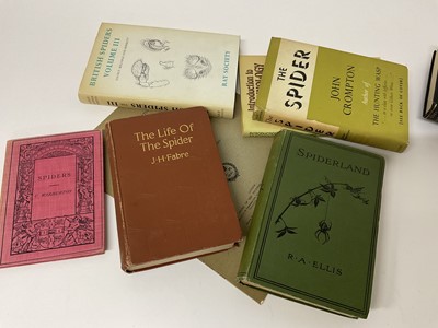 Lot 59 - Terrifying collection of books on spiders