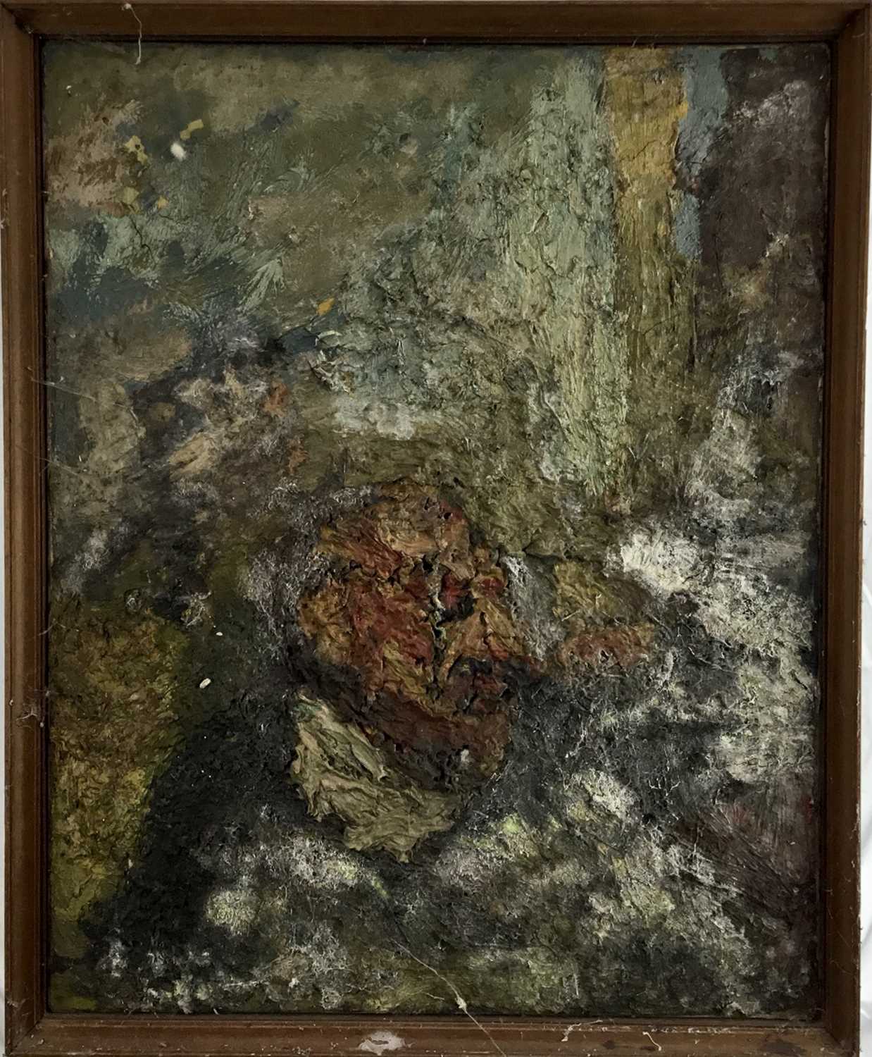 Lot 11 - John Hooper: oil on canvas, abstract portrait study, 61x76cm