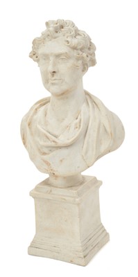Lot 30 - Early 19th century Samuel Alcock & Co. bust of George IV