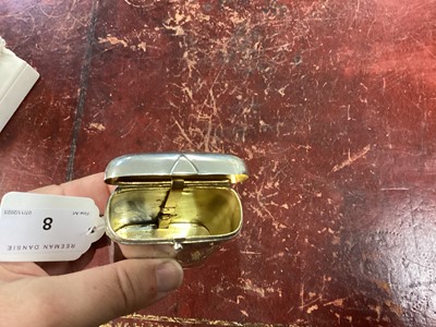 Lot 8 - First World War British officer's and aristocrat's silver combined double ended cigarette case and Vesta case