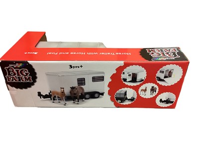 Lot 378 - Britons Big Farm 1:16 Scale Horse & Trailer No.42846, Playmobil Noah's Ark No.5276, Country Farm 1:32 Scale Playset & ELV Safari Vet Set, all boxed (4)