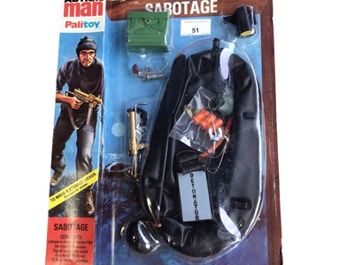 Lot 51 - Palitoy Action Man Sabbotage Accessories, in locker box packaging No.34310 (1)