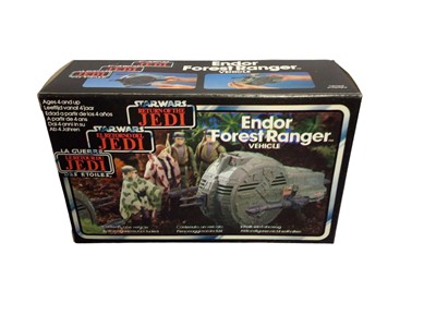 Lot 114 - Palitoy Tri Logo Star Wars Return of the Jedi Endor Forest Ranger & Sy Snootles and the Reno Band, boxed (2)